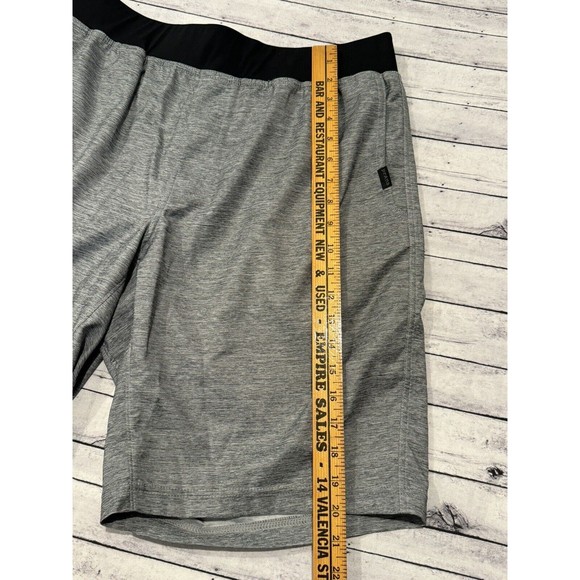 PRANA Mens Mojo Shorts Size L Gray Exercise Workout Lightweight Gym Yoga Stretch - Picture 6 of 16